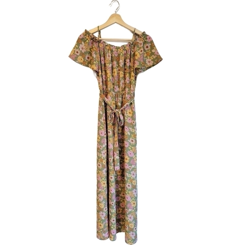 Monteu los Angeles Floral Maxi Dress small - Picture 6 of 13